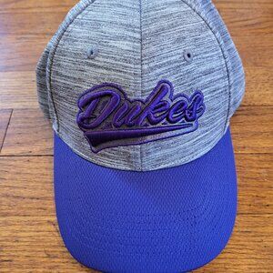 James Madison University Hat Cap Adult Adjustable Purple Gray JMU DUKES T1